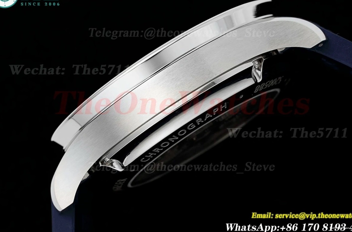 RU Z+F SS 41mm A69355 White Portuguese Blue Chrono 0209